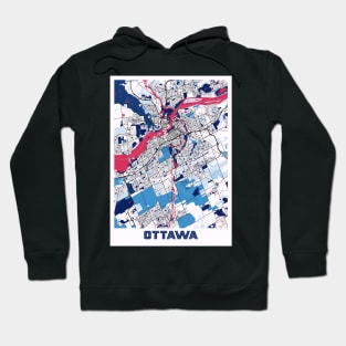 Ottawa - Ontario MilkTea City Map Hoodie